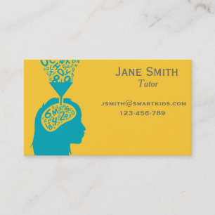 Freelance tutor or teacher for any subject business card