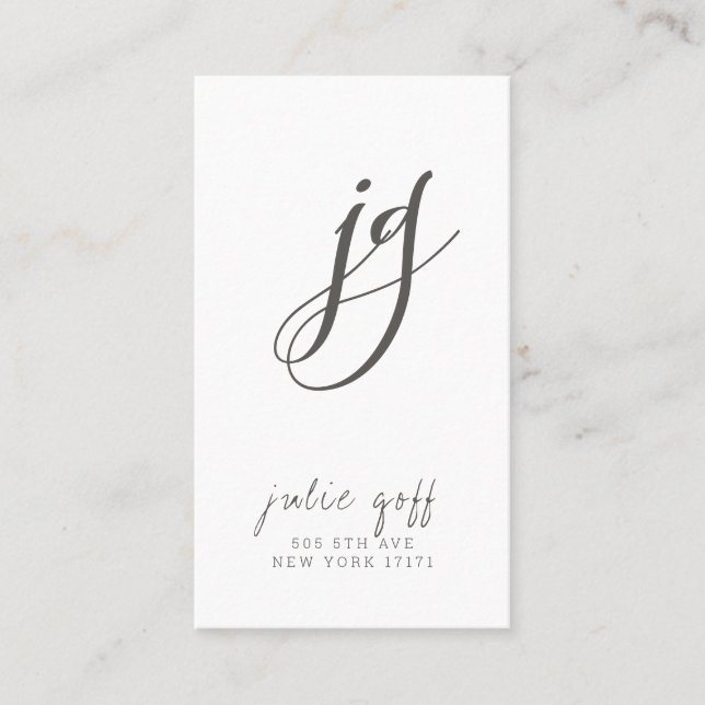 Freelance Writer, Author, Modern Professional Business Card (Front)