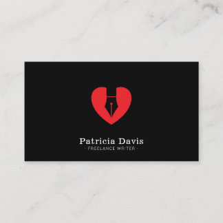 Freelance writer author novelist autobiographer business card