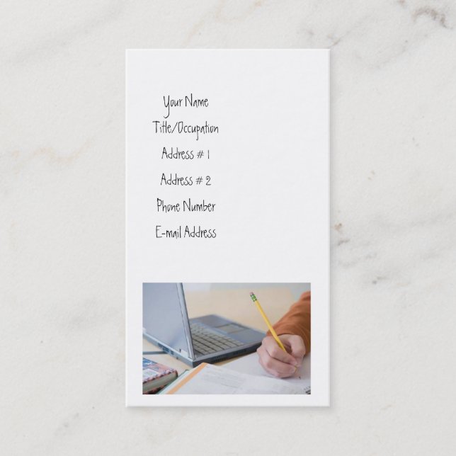 Freelance Writer Business Card (Front)