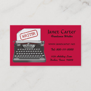 Freelance Writer Business Cards