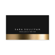 Freelance Writer Print Publishing Bold Black Gold