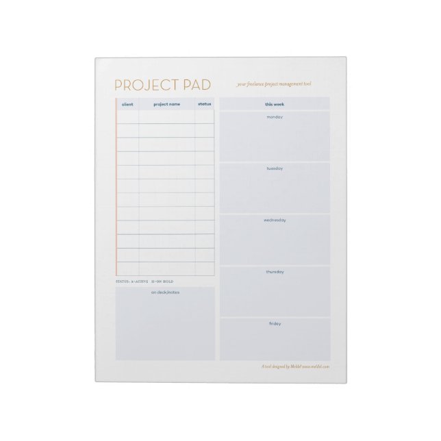 Freelancer's Project Pad (Rotated)