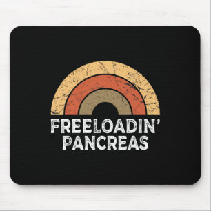 Freeloading Pancreas Retro Rainbow Type 1 Diabetes Mouse Mat