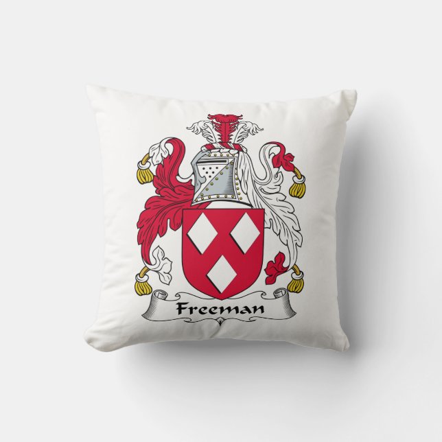 Freeman Family Crest Cushion (Front)