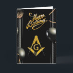 Freemason Birthday Card<br><div class="desc">Freemason Birthday Card</div>