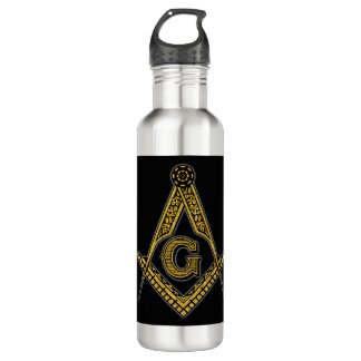 Freemason (Black & Gold) 710 Ml Water Bottle