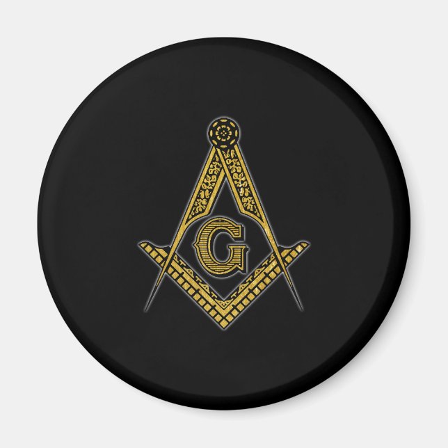Freemason (Black & Gold) Magnet (Front)