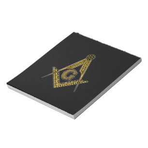 Freemason (Black & Gold) Notepad