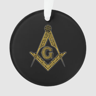 Freemason (Black & Gold) Ornament
