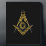 Freemason (Black & Gold) Plaque<br><div class="desc">Freemason (Black & Gold)</div>