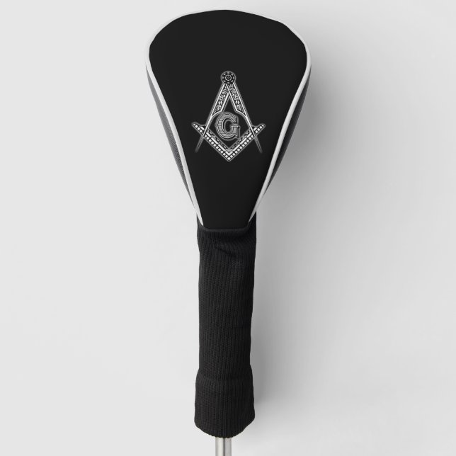 Freemason (Black) Golf Head Cover (Front)