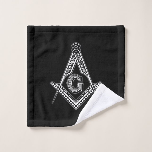 Freemason (Black) Wash Cloth (Wash Cloth)