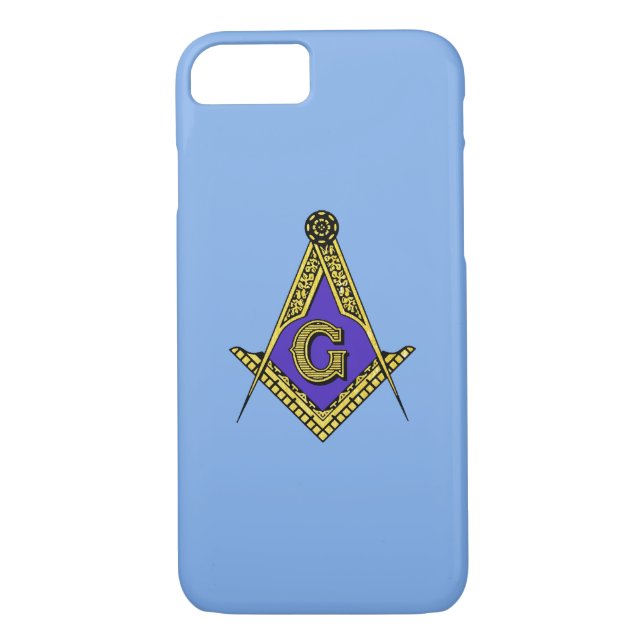 Freemason (Blue) Case-Mate iPhone Case (Back)