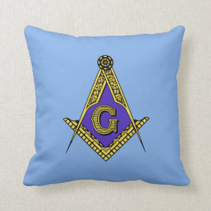 Freemason (Blue) Cushion
