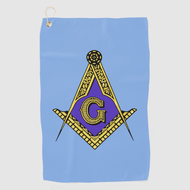 Freemason (Blue) Golf Towel (Front)