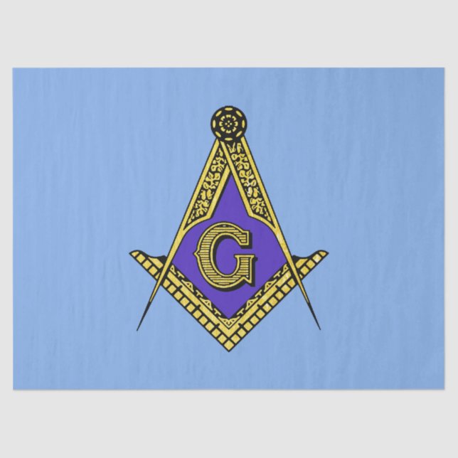 Freemason (Blue) Tissue Paper (Front)