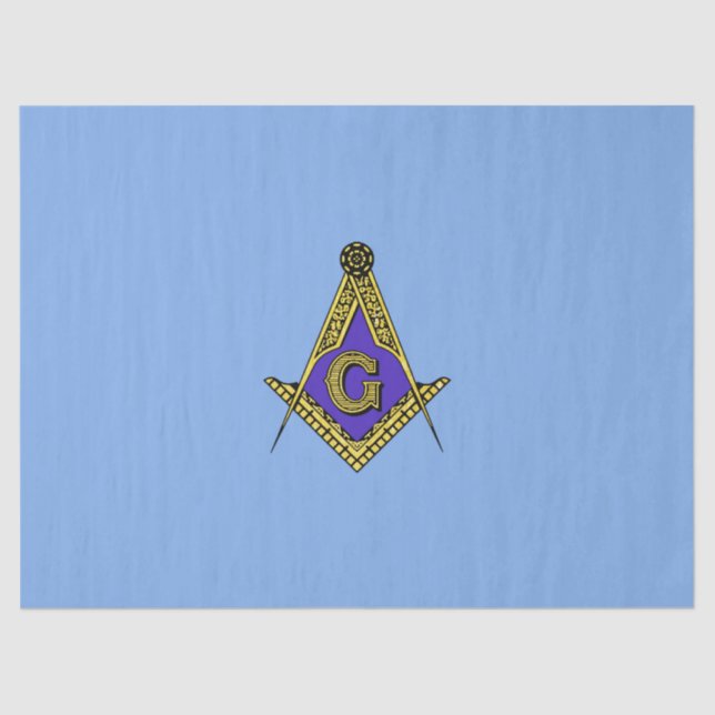 Freemason (Blue) Tissue Paper (Front)