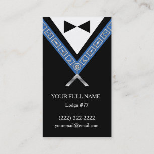 Freemason Business Cards   Custom Masonic Template