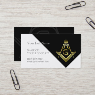 Freemason Business Cards   Masonic Templates