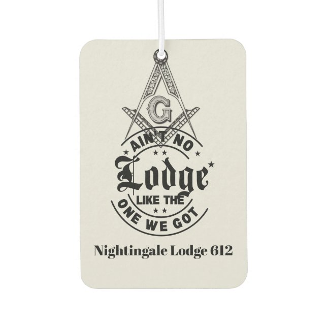 Freemason Car Air Freshener (Front)