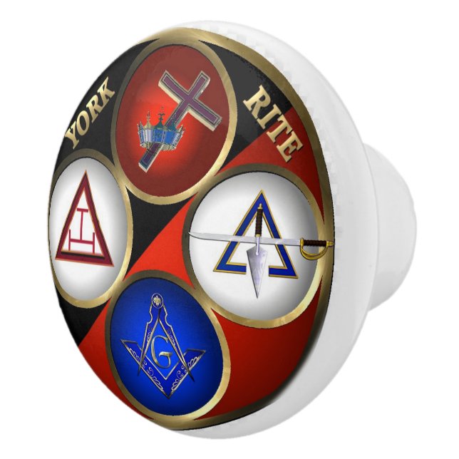 Freemason Ceramic Knob (Right)