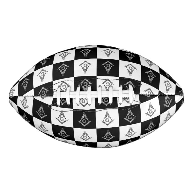 Freemason Chequered Pattern American Football (Front)
