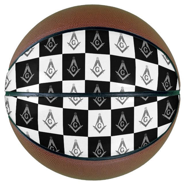 Freemason Chequered Pattern Basketball (Front)