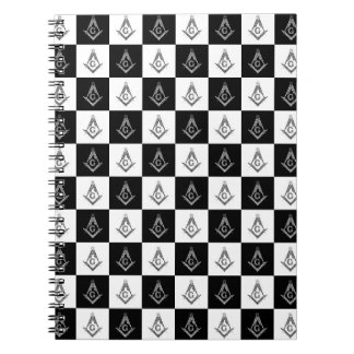 Freemason Chequered Pattern Notebook