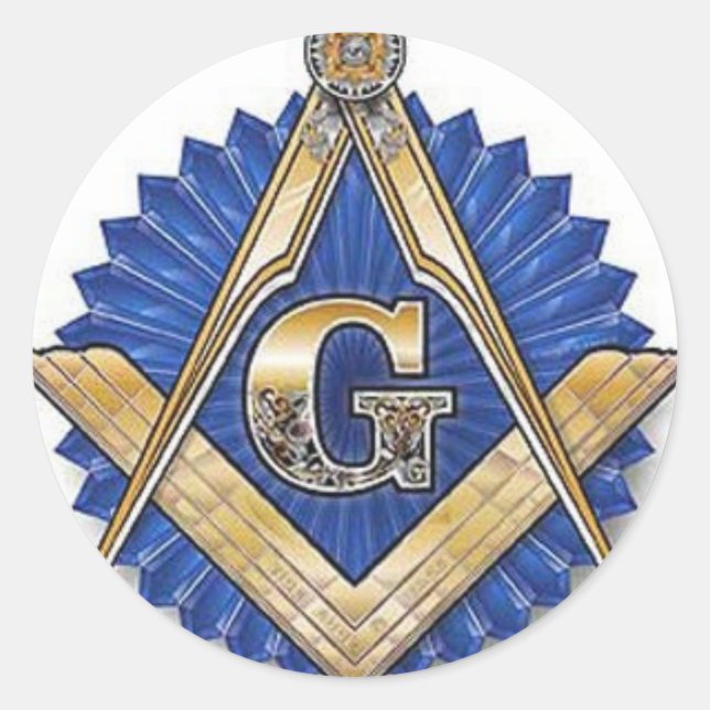 Freemason Classic Round Sticker (Front)