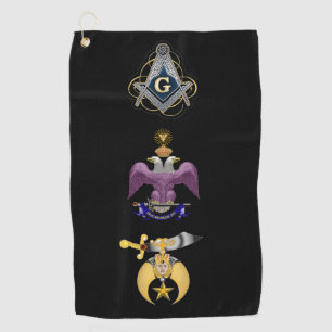 Freemason golf towel