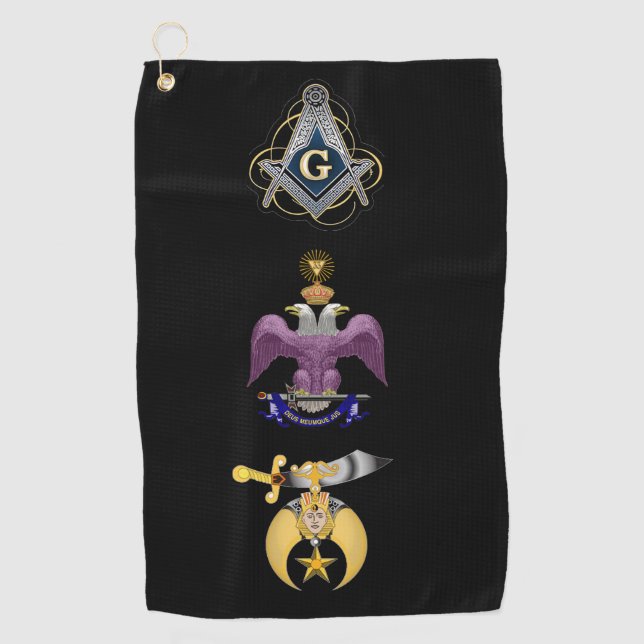 Freemason  golf towel (Front)