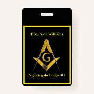 Freemason  ID badge