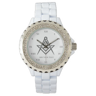 Freemason Ladies Night Square Compass Masonic Gift Watch