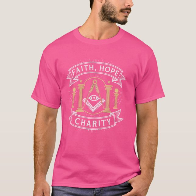 Freemason Masonic Fraternal Freemasonry Square Com T-Shirt (Front)