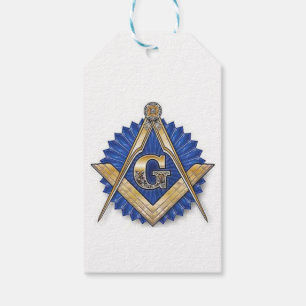 Freemason Masonic Gift Tags Blue Lodge