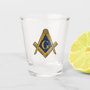 Freemason Masonic Gifts Symbol Compass Mason Shot Glass