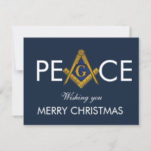 Freemason Masonic Mason Freemason Christmas Postcard
