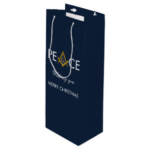 Freemason Masonic Mason Freemason Christmas Wine Gift Bag