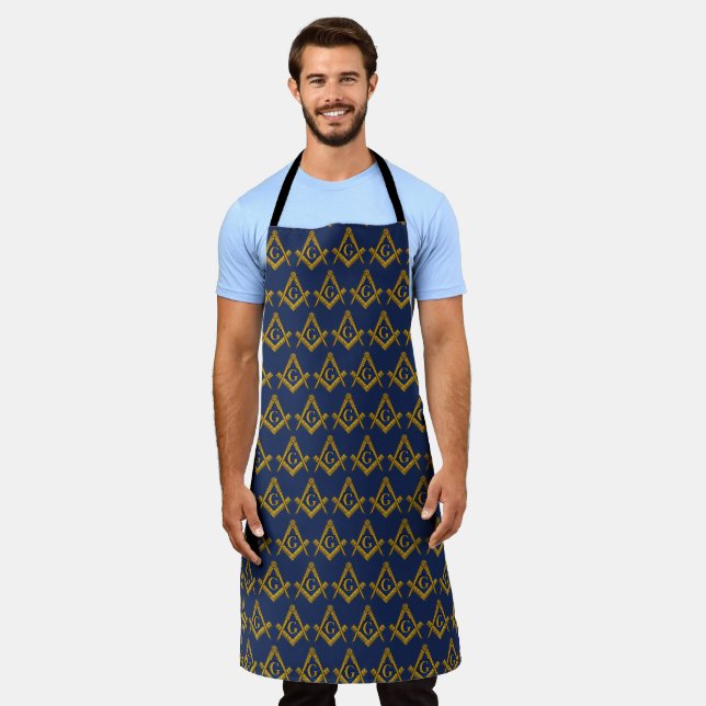Freemason Masonic Square and Compass Freemasonry Apron (Worn)