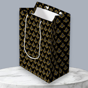 Freemason Masonic Square and Compass Freemasonry Medium Gift Bag