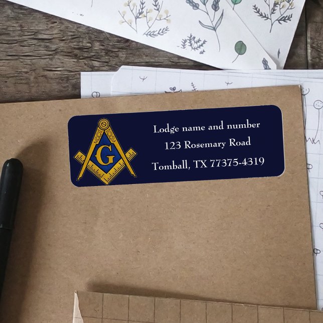 Freemason Masonic Square and Compass Navy Blue (Creator Uploaded)