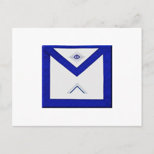 Freemason Master's Apron Postcard
