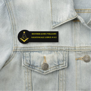 Freemason  name tag