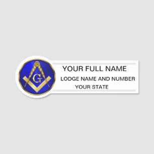 Freemason Name Tag
