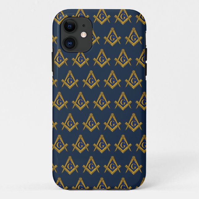Freemason Party BBQ Masonic Freemasonry Case-Mate iPhone Case (Back)