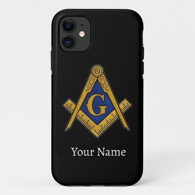 Freemason Party BBQ Masonic Freemasonry Case-Mate iPhone Case (Back)