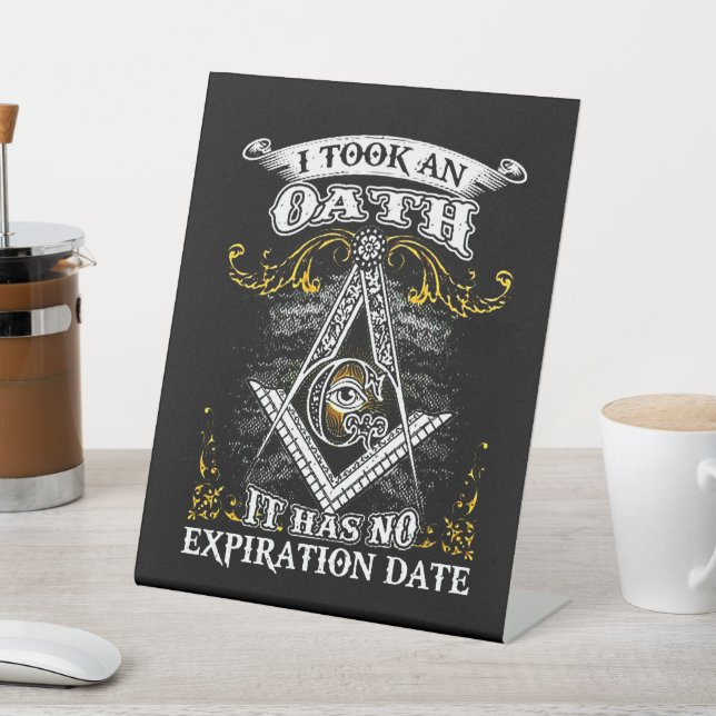 Freemason  pedestal sign (In SItu)