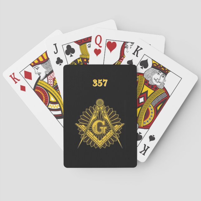Freemason Playing Cards (Back)