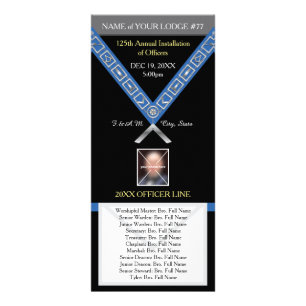 Freemason Program Guide - Installation of Officers Rack Card